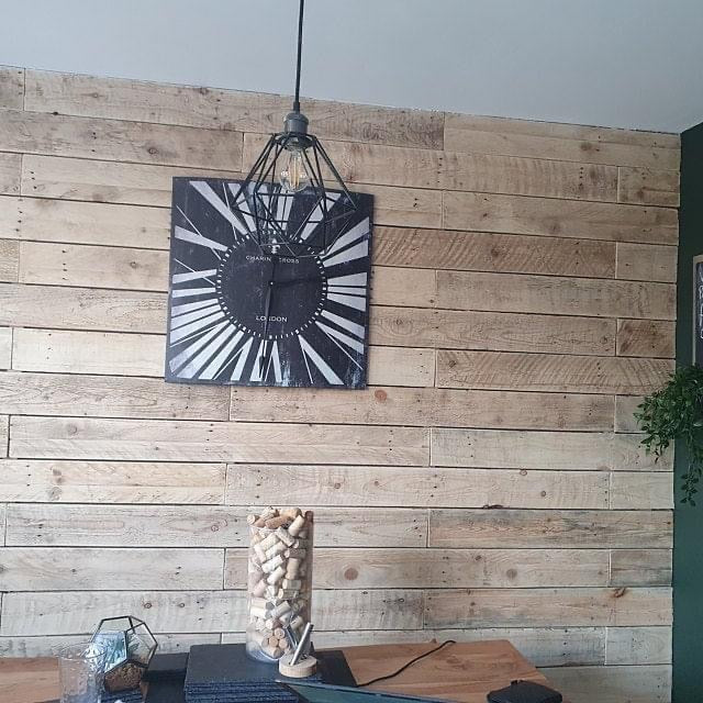 25 Sq M - Sanded Reclaimed Pallet Wood Wall Cladding