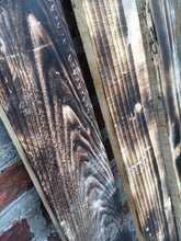 Load image into Gallery viewer, 10 Sq M - Scorched Reclaimed Pallet Wood Wall Cladding
